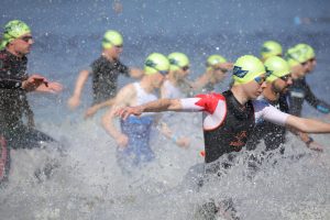 Sportfotografie - Schwimmstart - Triathlon Obernzenn